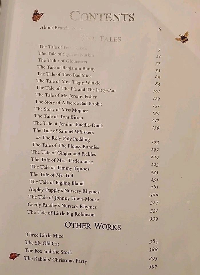 The Complete Peter Rabbit Illustrated Beatrix Potter Hardcover Book 2002 Foto 4 de 4