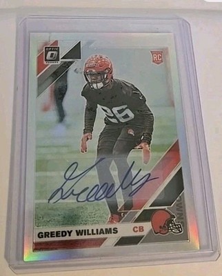 2019 Donruss Optic Greedy Williams rookie autograph auto 73/99 BROWNS 