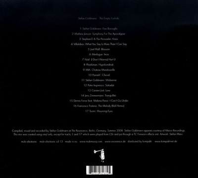 STEFAN GOLDMANN - THE EMPTY FOXHOLE NEW CD