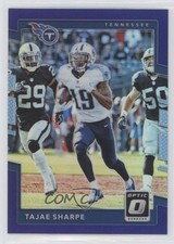 2017 Donruss Optic Purple Prizm 31/50 Tajae Sharpe #77 7l6