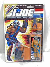 1988 Hasbro GI Joe ARAH Frag Viper Figure MOC Carded Sealed Cobra Soldier Micro