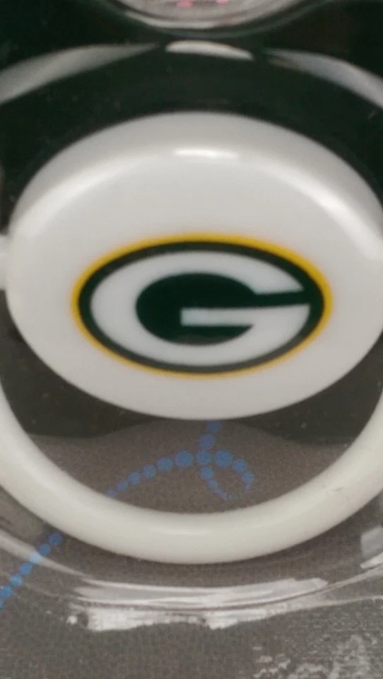 2 paquetes de chupetes de ortodoncia con licencia oficial sin BPA de la NFL Green Bay Packers Foto 3 de 3
