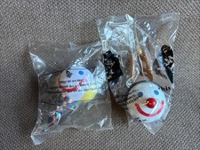 Sealed 2004 Jack In The Box Antenna Balls: Vtg Scarf, Reindeer New 