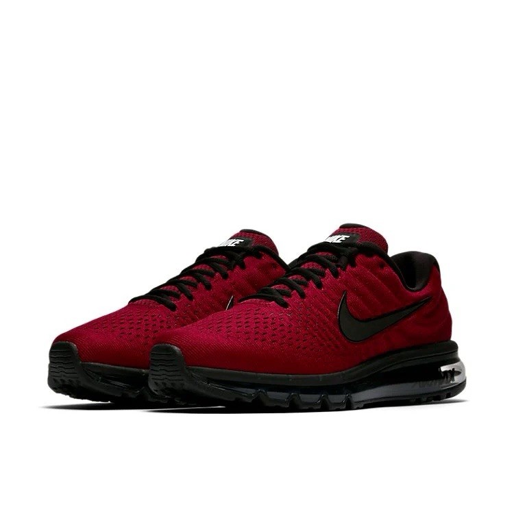 Nike Air Max 2017 Team Red Black Running Workout Shoe 849559