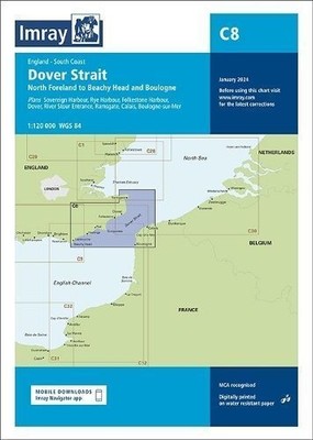 C8 Dover Strait by Imray C Series (Sheet map, folded)