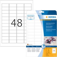 1-40X Herma Sicherheits-Etiketten Special, 45,7 X 21,2 Mm, Weiß Spare Bis Zu 17%