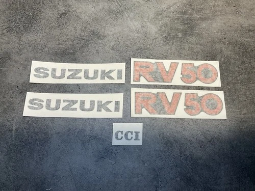 Suzuki RV 50, sticker, sticker, decal set, repro, (body form not included)