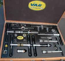 NOS Vintage VAR TOOLS CASE Bicycle Frame Facer Reamer ISO BSC Taps Road Bike Kit