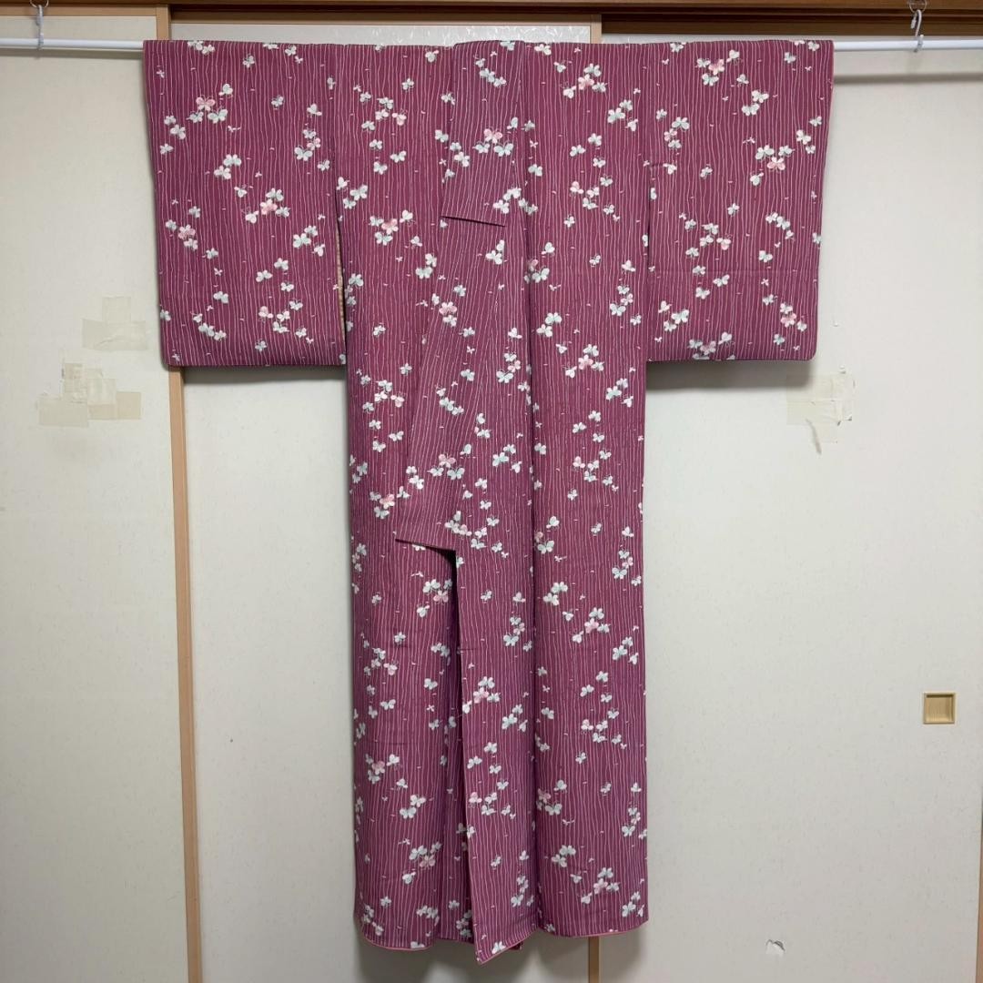 Kimono Washable Small Pattern Polyester Synthetic… - image 2