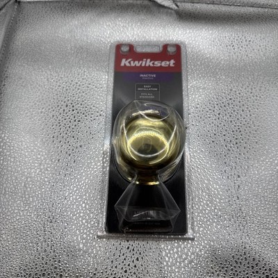 Kwikset Inactive Door Knobs Juno Gold 60597-002 NEW, Doorknob C