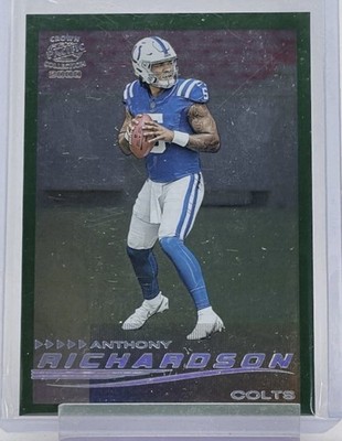 2023 PANINI ZENITH CROWN PACIFIC 5/5 ANTHONY RICHARDSON EMERALD ROOKIE RC #3