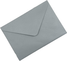25 PCS A7 Pearlescent Dusty Blue Envelopes,5.35 X 7.7 Inches, Perfect for 5X7 We