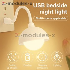 USB Small Night Light Portable Dimmable LED Bedside Lamp Touch/Voice/Remote