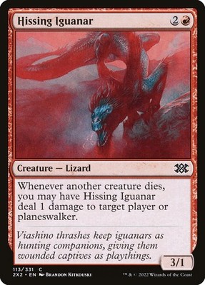 Hissing Iguanar (113) Double Masters 2022 MTG Magic