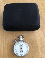 Vintage EAI 13 Jewel Stopwatch w/ Box EUC Tested Timer BI