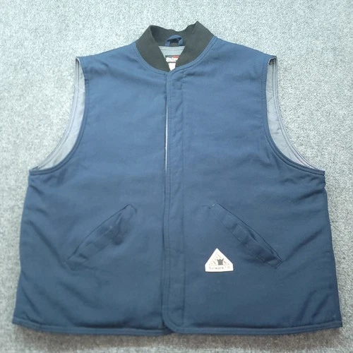 Bulwark FR Vest Navy Blue Nomex IIIA Flame Resistant Workwear LNS2NV4 XXL-RG - product listing photo