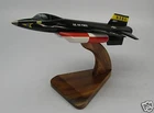 X-15 NASA Aircraft X15 Experimental Airplane Desk Wood Model Small New