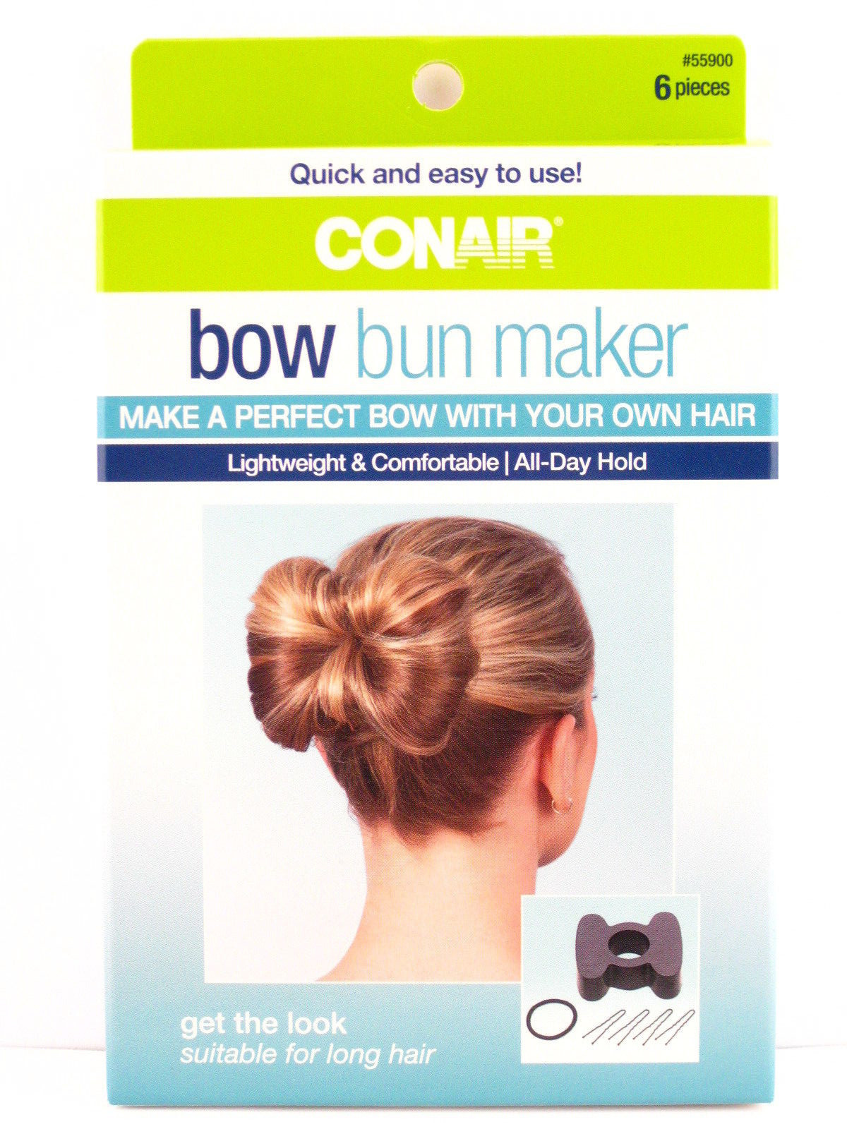 Conair Bow Bun Maker Kit 6 Count For Sale Online Ebay