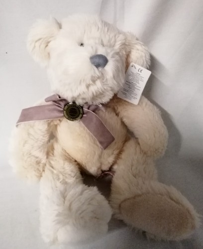 Russ Millennium cremefarbener Mohair Sammlerstück Teddybär, 40 cm lang Neu mit Etikett. - Bild 4 von 8