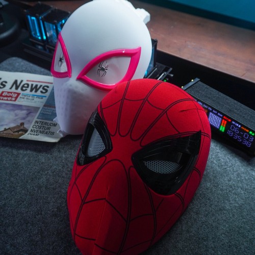 Spider-Man Peter Parker Spider Sense Fernbedienung LED Auge Cosplay Maske Helm - Bild 11 von 14