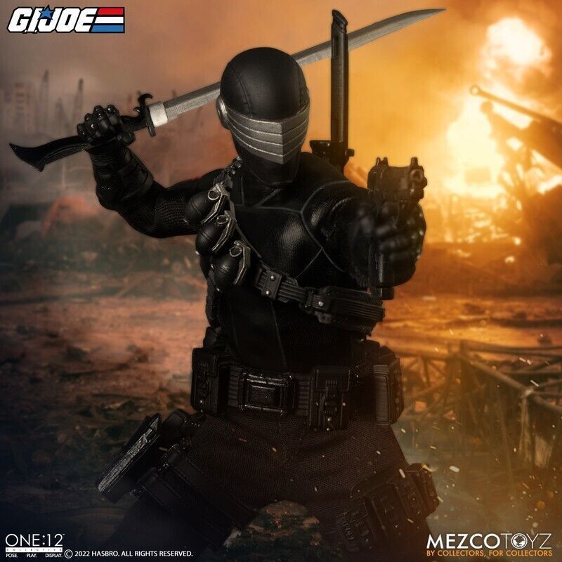 Mezco ONE:12 Collective G.I Joe Snake Eyes Deluxe Edition Action