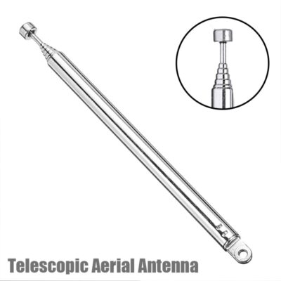 7 Abschnitte Teleskop Antenne Fernsehantenne für DAB-UKW-Radio AM/FM F-Stecker