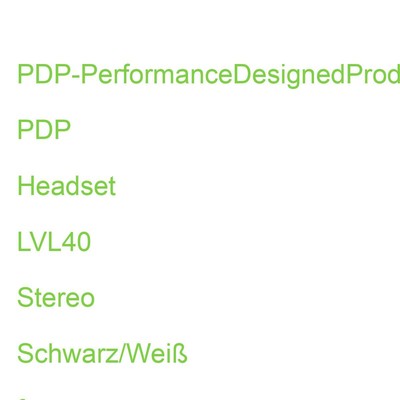 PDP Headset LVL40 Stereo schwarz/weiß Switch 500-162-BW-EU (0708056068721)