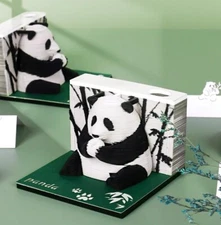 Panda Paper Sculpture Calendar 3D Stereo Note Engrave Desk Calendar Decor Gift