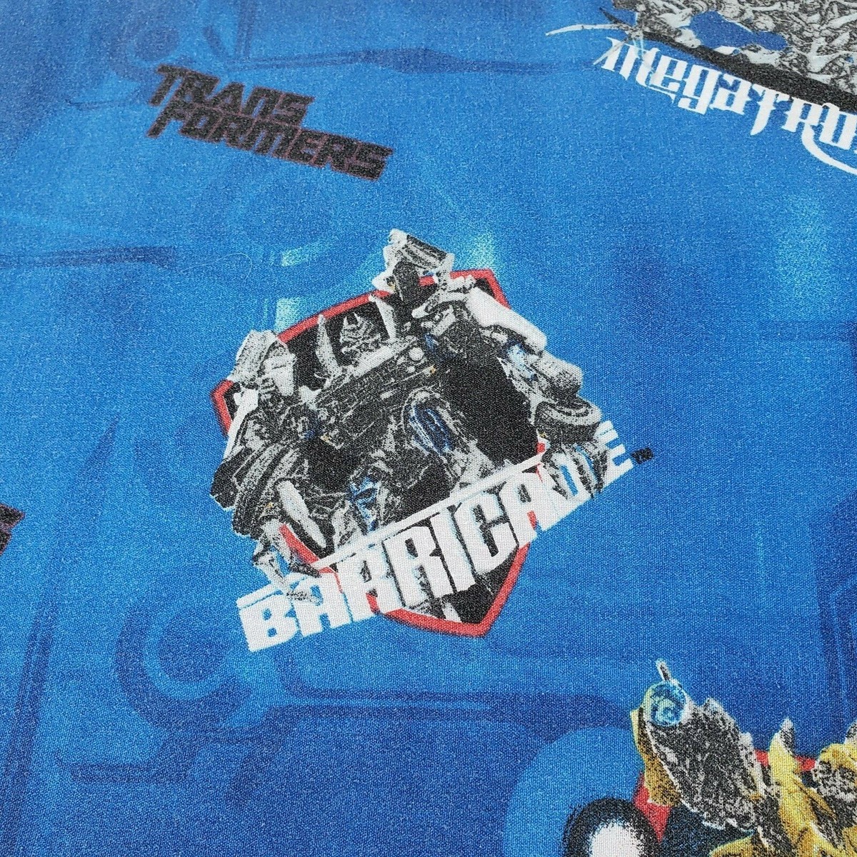 Hasbro Transformers Twin Flat Bed Sheet 2007 Dark Blue Optimius