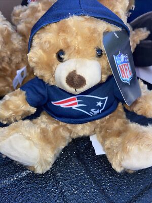 NWT Good Stuff Rally Man Bear Plush 8  New England Patriots Hoodie Officially A1