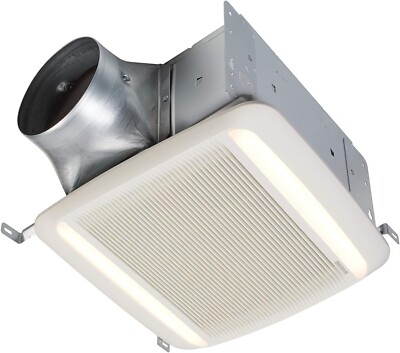 Broan-NuTone QTDXE110150DCL-A 110 150 CFM Bathroom Exhaust Fan with LED  Light