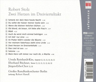 ROBERT STOLZ: ZWEI HERZEN IM DREIVIERTELTAKT NEW CD
