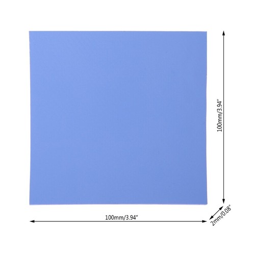 100x100x2mm CPU Thermal Silicone Heatsink Pad Cooling Conductive Pads Cooler - Afbeelding 4 van 8
