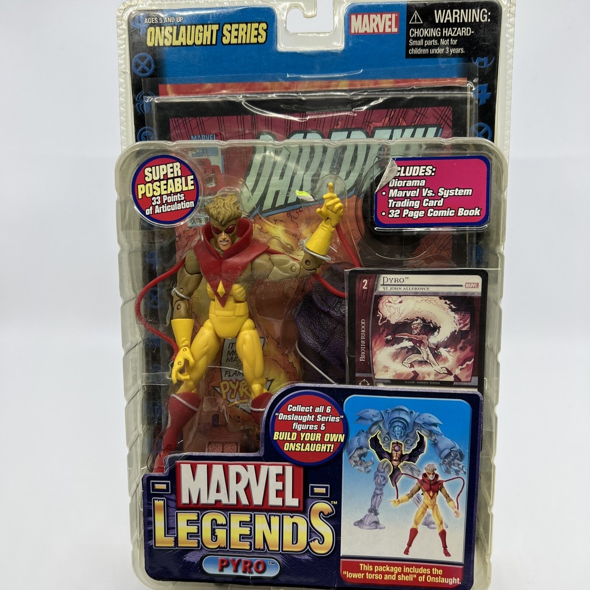 Marvel Legends Pyro Action Figure NEW 2006 Toybiz Onslaught Series