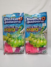 Lot 2 Bunch O Balloons-Pack of 100 Self Sealing Water Balloons-Pink White Purple