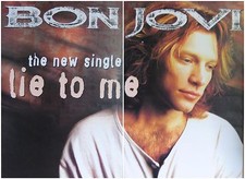 2-PANEL 80X60" HUGE SUBWAY POSTERS~Bon Jovi Lie To Me 1995 These Days 40x60"x2~