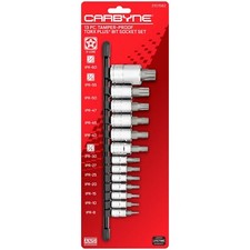 Carbyne 13 Piece Tamper-proof Torx Plus Bit Socket Set S2 Steel Ipr-8 To Ip...