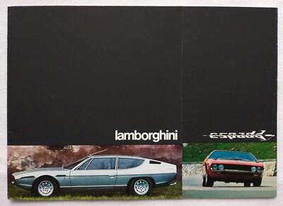 1971 Lamborghini Espada S2 Orig Sales Brochure Prospekt Series II Bruno Betti
