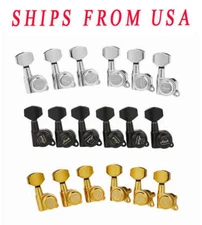 KAISH Guitar Locking Tuners 18:1 Locking Tuning Pegs for Strat/Tele/LP/SG