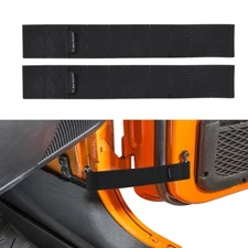 Door Limit Straps Wrangler CJ/YJ/TJ/JK/JL 1996-2024 Adjustable Load 1000Lb 2pcs