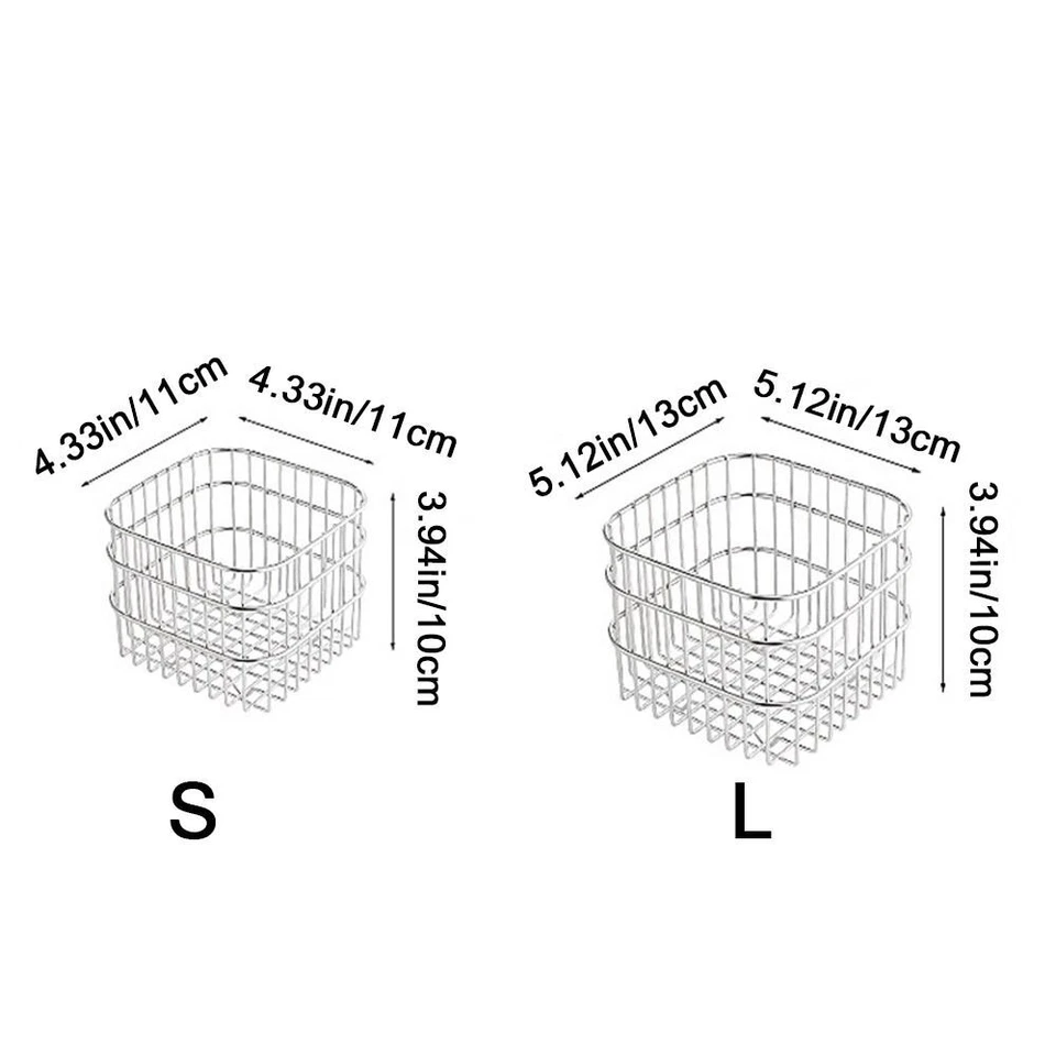 Cesta de drenaje cesta de frutas cesta de metal cesta de almacenamiento de cocina organizador de artículos diversos Foto 4 de 4