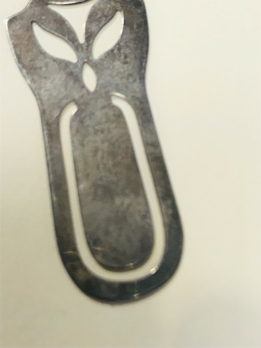 Vintage Hallmarked Sterling Silver Abstract Peace Dove Cut-Out Bookmark Bookmark - Bild 8 von 12