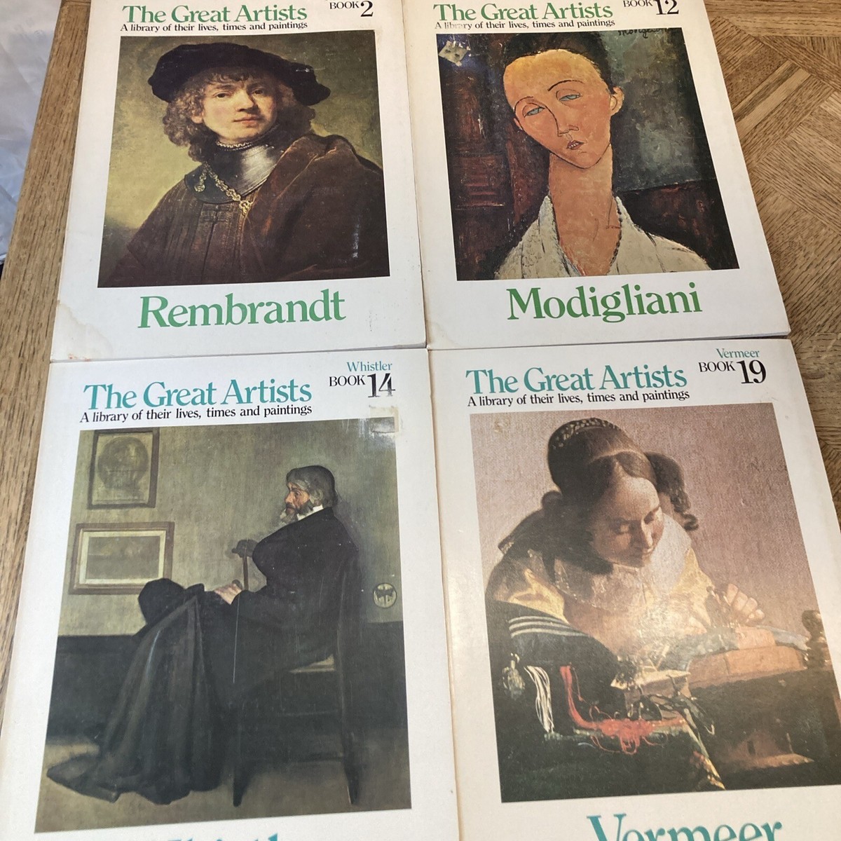 The Great Artists 4 books Funk & Wagnalls 1978 Their Lives Times