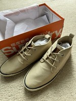 Superdry Men’s Skipper Chukka Shoes Natural Canvas UK8 EU42. Brand New in box