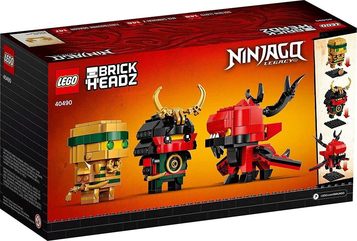 LEGO 40490 BrickHeadz Ninjago 10th Anniversary Firstbourne Dragon