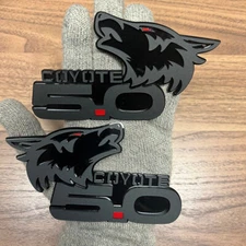 Coyote  Badges Emblem STEALTH with red eye for 5.0 Fender  Angry  Agressive