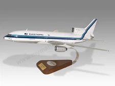 Lockheed L-1011 TriStar Eastern Airlines Desk Wood Airplane Model Large 1/130