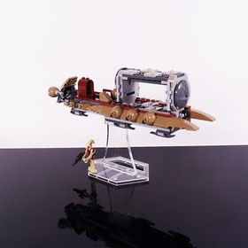 Display Stand for LEGO 7929 Jar Jar Binks Gungan Droids, Acrylic 3D stand only.