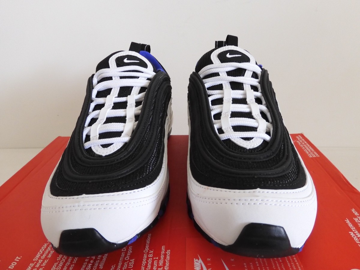 NIKE AIR MAX 97 (GS) WHITE-BLACK-PERSIAN VIOLET SZ 7Y-WOMENS