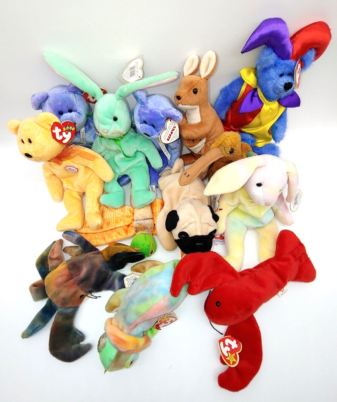 Ty Beanie Baby Lot Of 13~RARE & RETIRED -All With Tags!